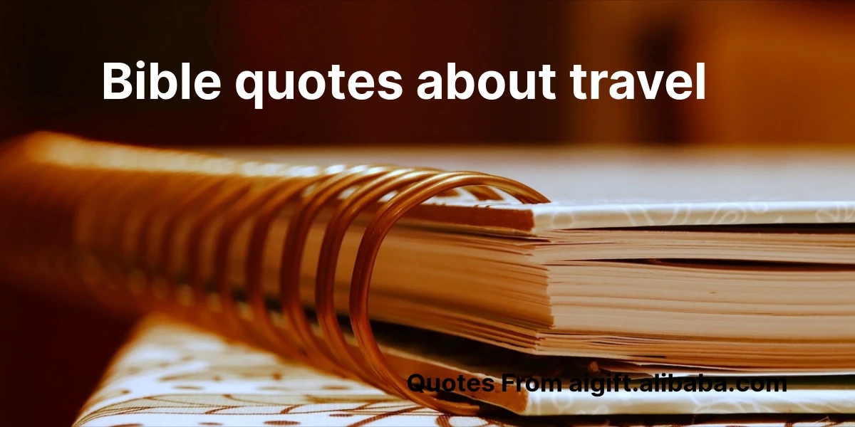 bible quotes about travel