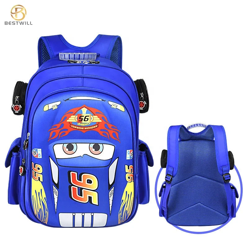 

BESTWILL Hot Sale High Quality Boys School Backpack Bag For School Children Back Packs, Red, blue