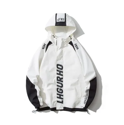 

2020 OEM custom man jacket plus size coat woman overcoat loose thin outwear waterproof running jacket, 3 color