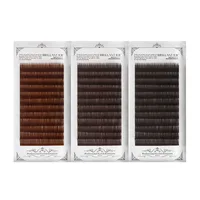 

Private Label Silk Brown Individual Eyelash Extension Dark