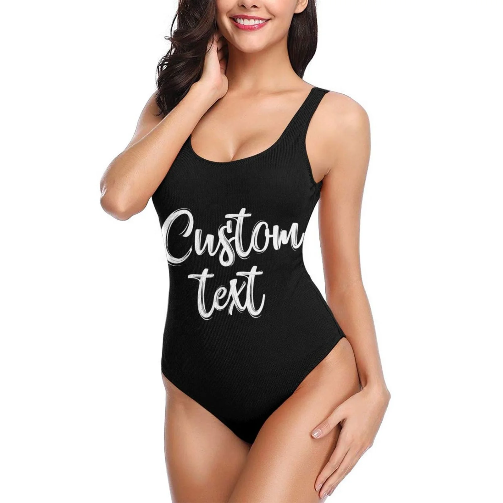 

Custom Design Bikini One Piece Swim Wear Hollow Out Swimwear Women