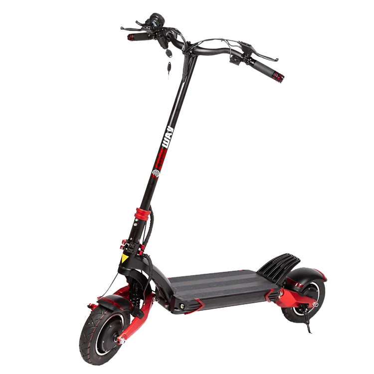

2020 hottest 10 Inch Max 65 km Range dual fast europe warehouse small foldable off road cheap electric scooter, Black