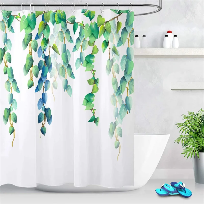 

i@home digital printing eco friendly nordic wholesale 3d floral waterproof shower curtain