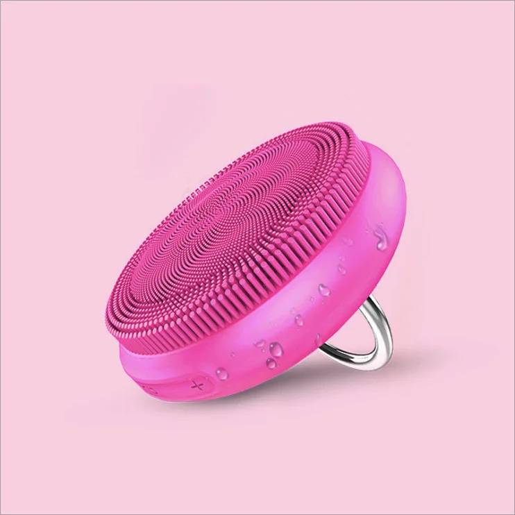 

Sonic Micro Vibration Ultrasonic Technology Portable Smart Vibrating Silicon Face Cleansing Brush