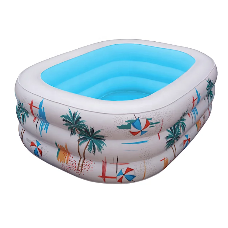 

Customize Large Durable Inflatable Swimming Pool Outdoors and Indoors Above Ground Pool Palm Inflatable Pool for Kids