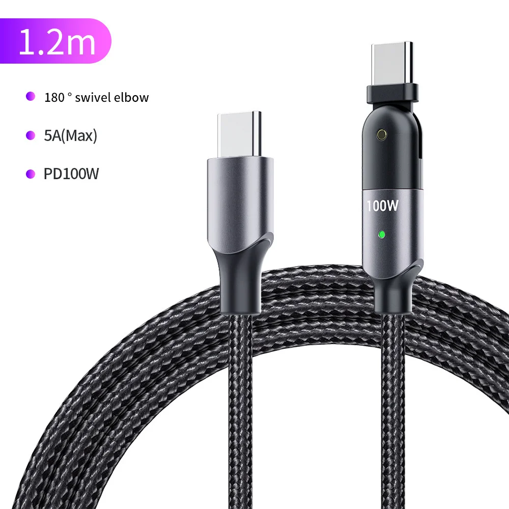 

Free Shipping 1 Sample OK FLOVEME Wholesale 3A 5A PD100W Super Fast Type C to Type C Charging Cable USB C Date Cable