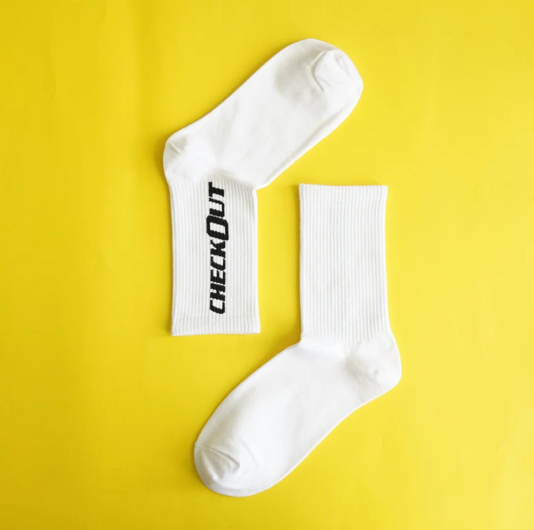 

Custom Combed Cotton White Oem Made Own Logo New Patterned Socks With Mens Designed Wholesale Printed Socks For Men Customised, Customer demand