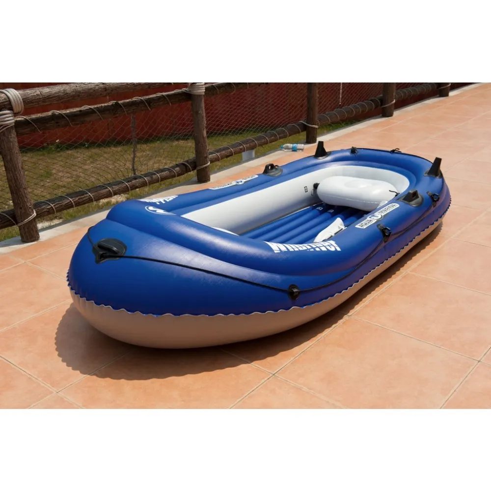 充气船与电动机 2-3 个人pvc钓鱼皮艇