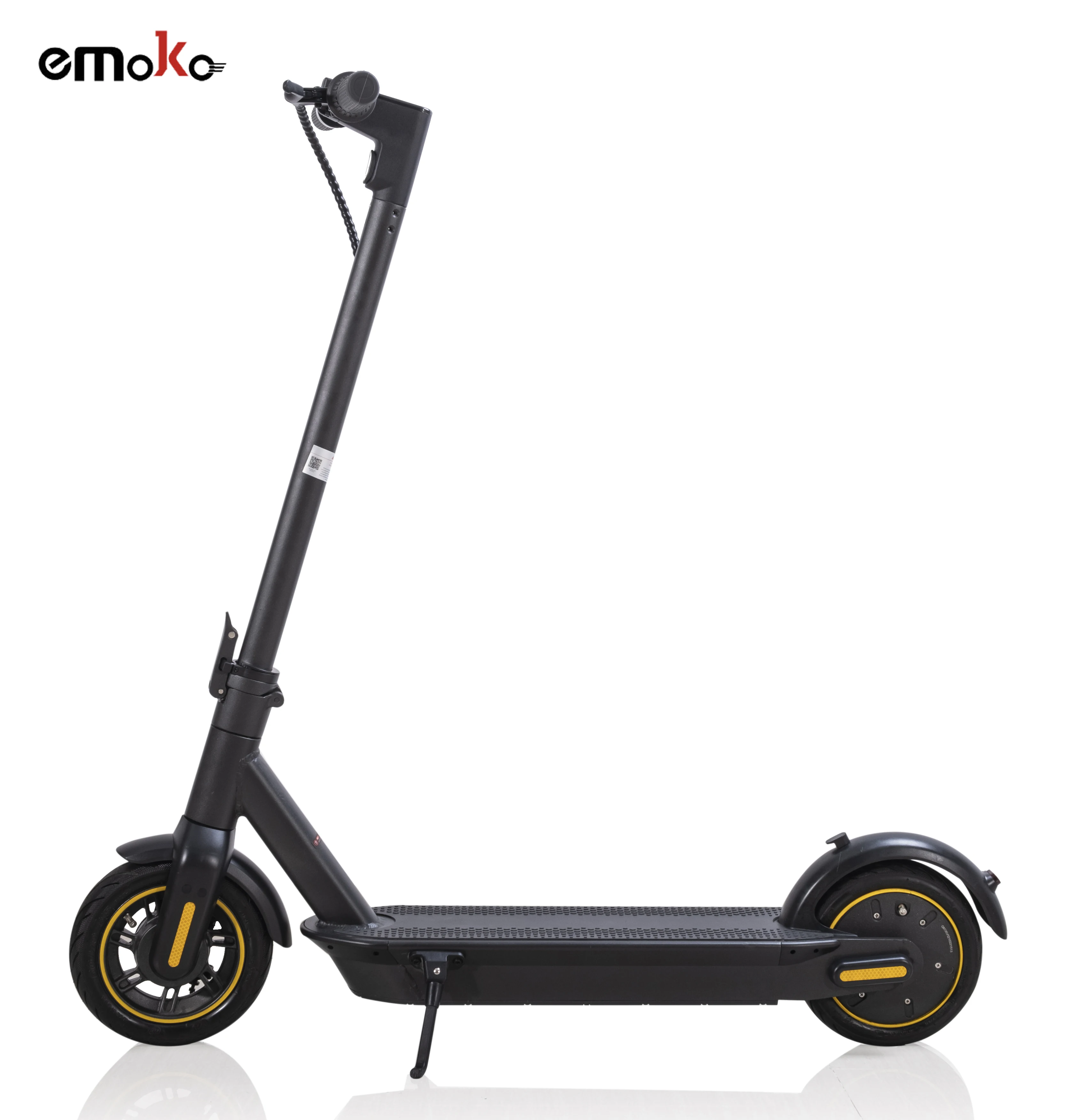 

New Arrival UK EU Warehouse Scooters 10 inch Aluminum Alloy Big Battery Capacity Folding Electric Scooter Range 60KM For Adults, Black