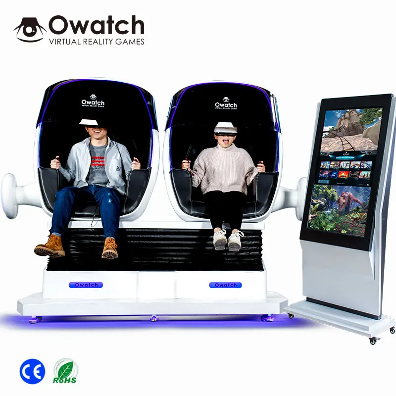 

Owatch - High Revenue Investment Project 2 Seat White 9D VR Simulator, Picture