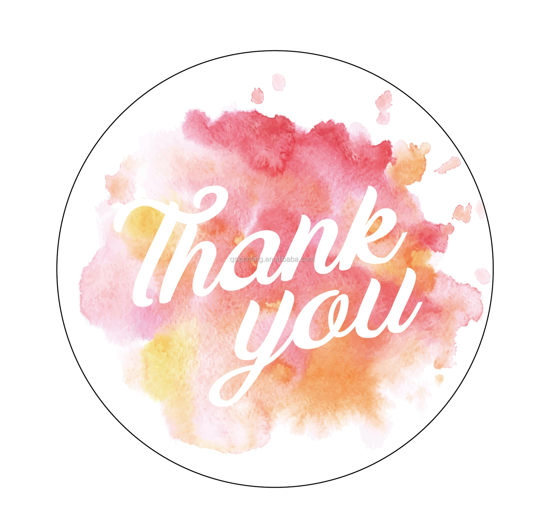 8cm thank you stickers for supporting my small