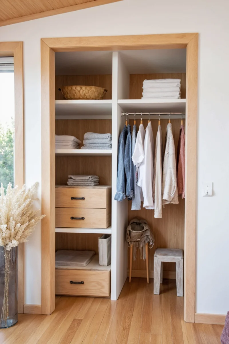 10 brilliant tiny house closet ideas that are perfect for family friendly spaces