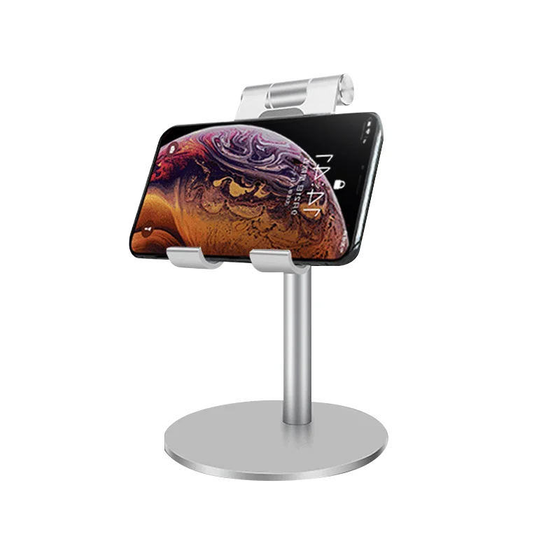 

Adjustable Silicone Cell Phone Tablet Silicone Desk Stand Mobile Holder, Black/silver/rose gold