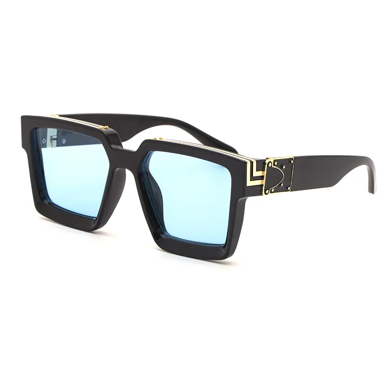 

Newest colorful sunglasses men women brand designer luxury millionaire square sun glasses in stock vendor