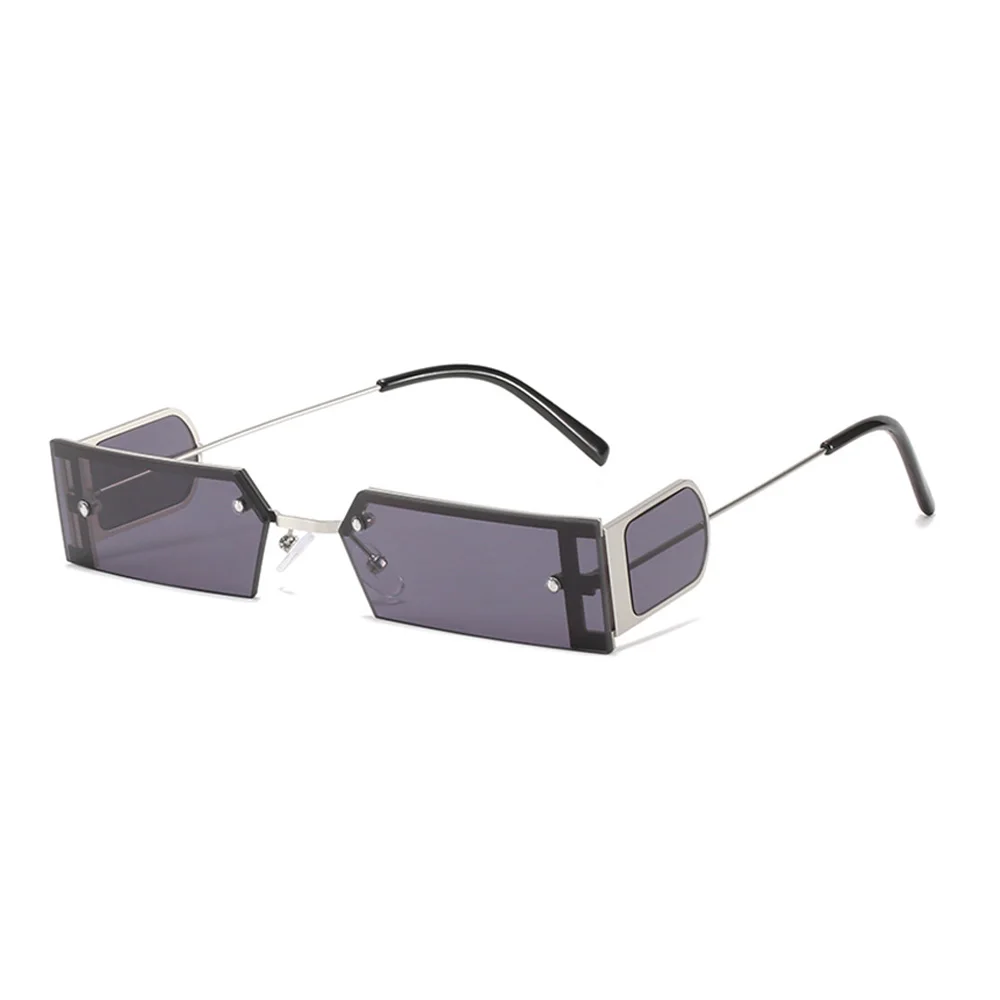 

Sparloo 1403 Small Rectangle Frameless Rimless Designer Luxury Retro Mens Sunglasses 2021 Unisex