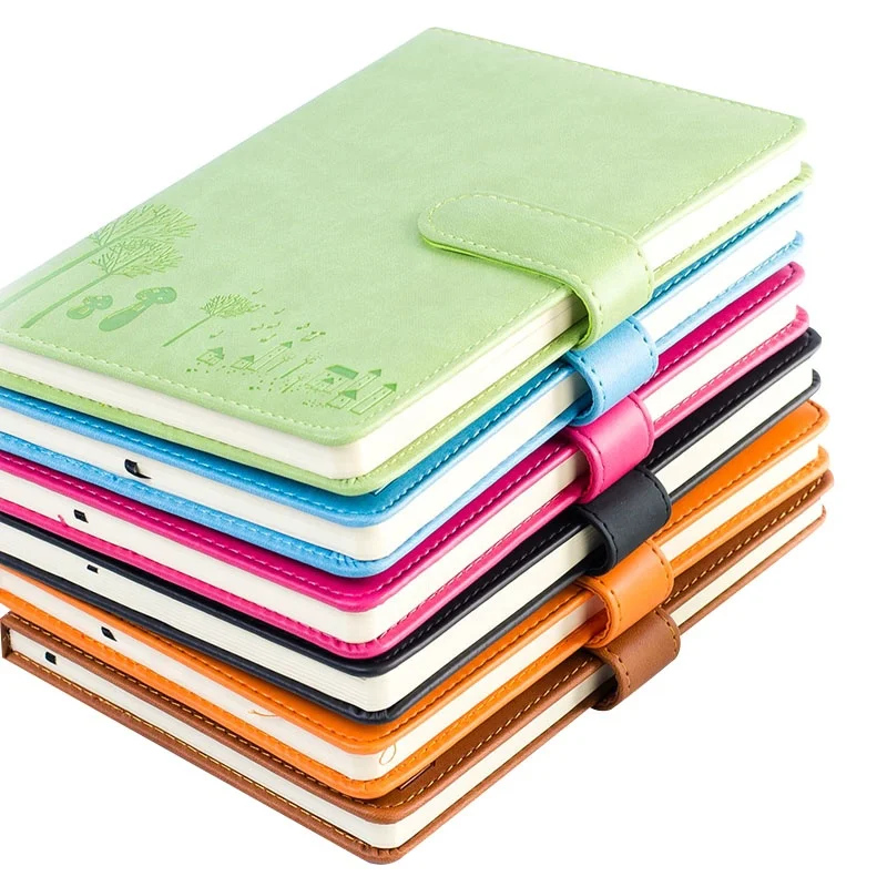 

Colored Paper Customized Logo Plain Graphic Decompression Leather Line Notebook