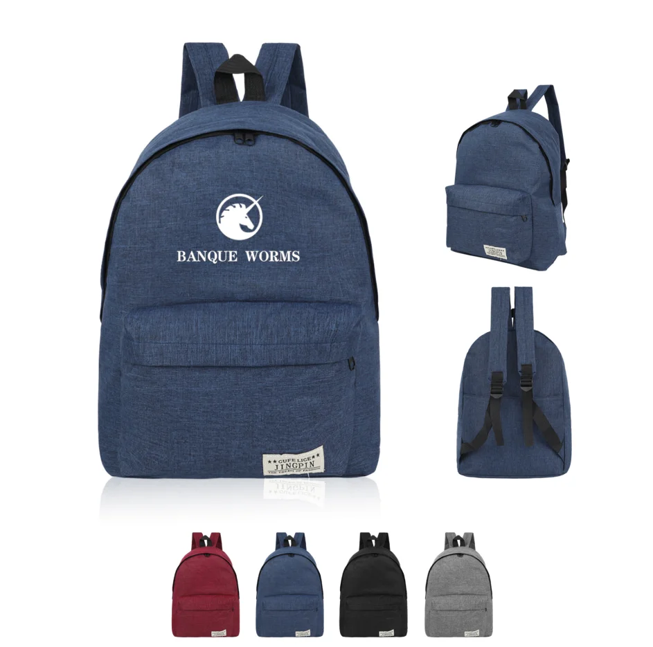 

Hot Sale canvas school backpack waterproof custom logo student backpack