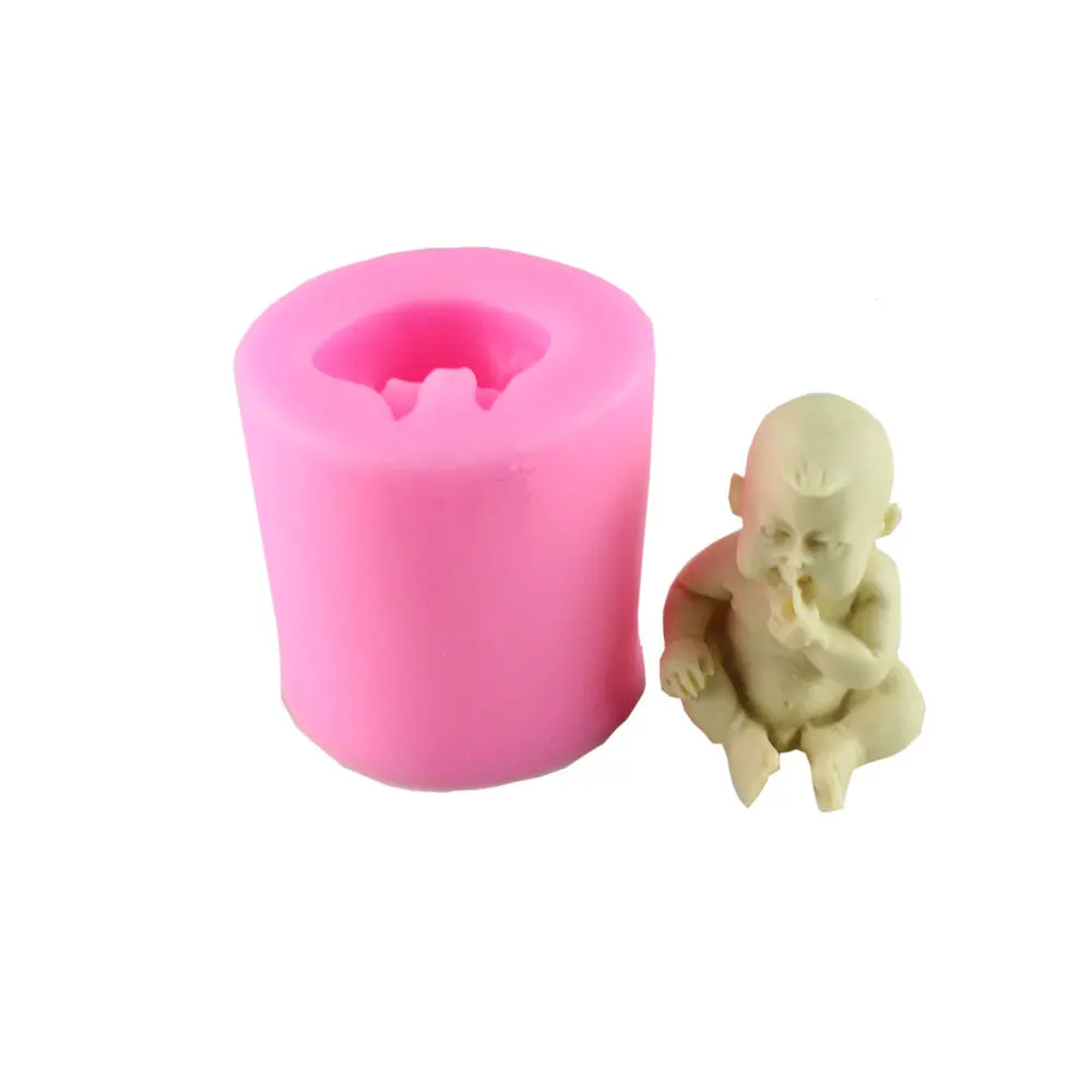 

B-1067 DIY Handmade candle mould Custom Lovely Sleeping Baby Silicone Mold Candle Mold Soap Making