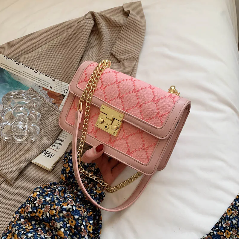 

New fashion bags women pu leather purses and handbag ladies hand bags chain wild shoulder crossbody bags