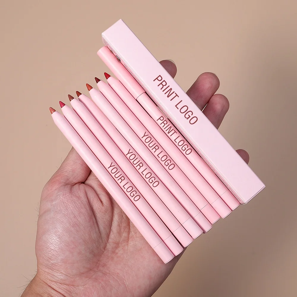 

Private Label Cosmetics Pink Lipliner Lip Liner Makeup Vegan Cruelty Free Waterproof Long Lasting Matte Creamy Lip Liner Pencil