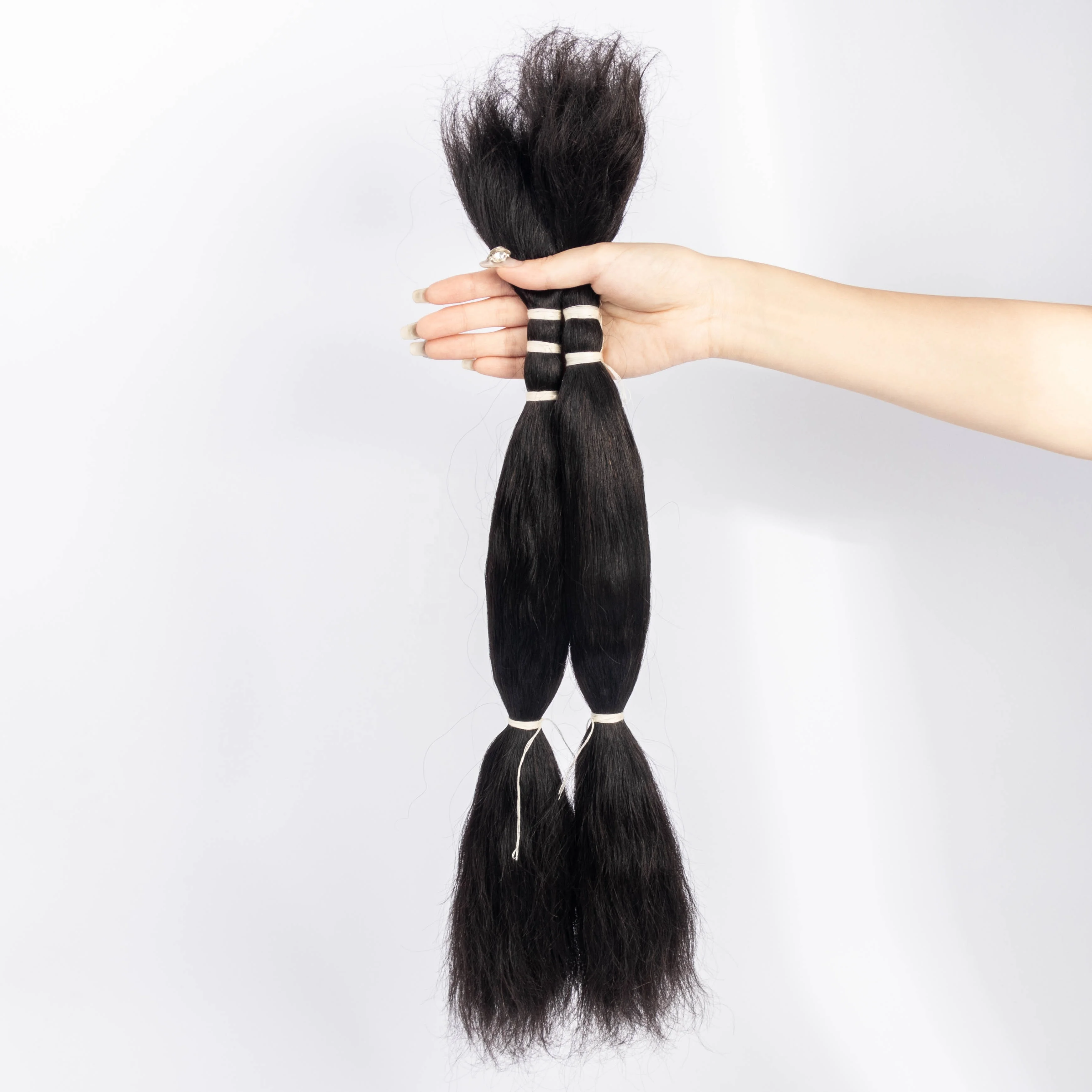 Wet and Wavy Bulk Human Hair No Weft 12A Indian Virgin Remy Wet Water Wavy Bulk Braiding for Boho Braids