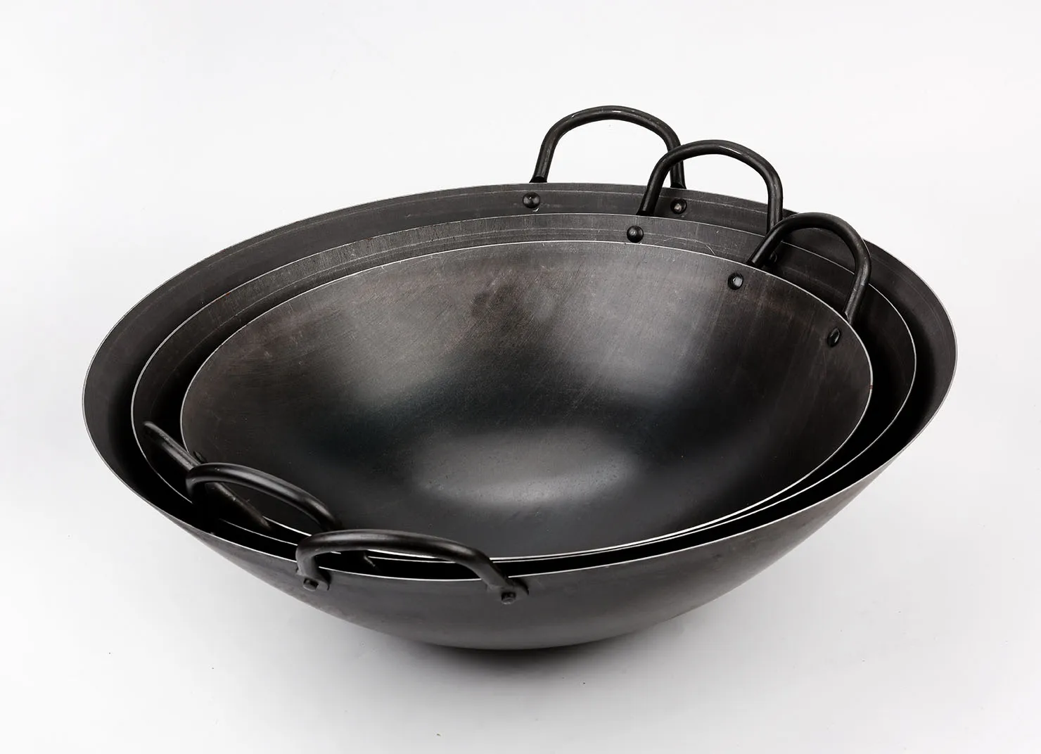 50cm Hand Hammered Carbon Steel Wok Pan Buy Chinese Wok Burner