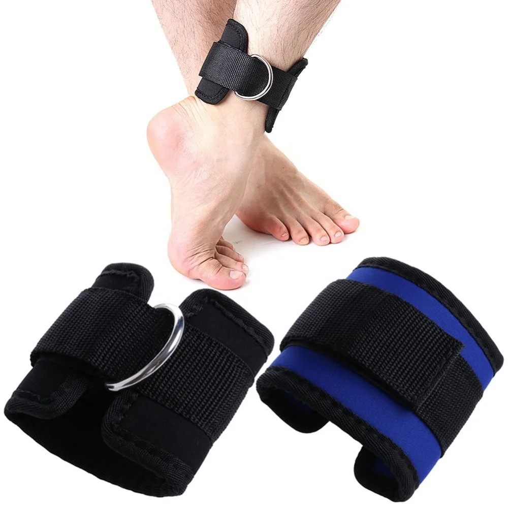 

TY Ankle Buckles Strap D-ring Multi Gym Cable Attachment Thigh Leg Pulley Weight Lifting, Picture