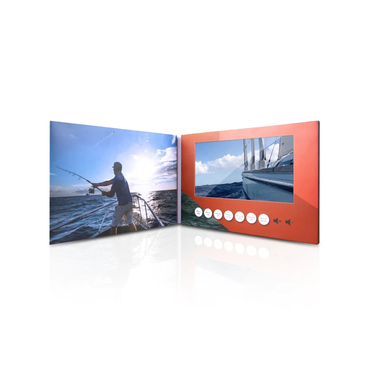 
Wholesale creative paper advertising player 7 inch HD LCD screen digital video greeting card 
