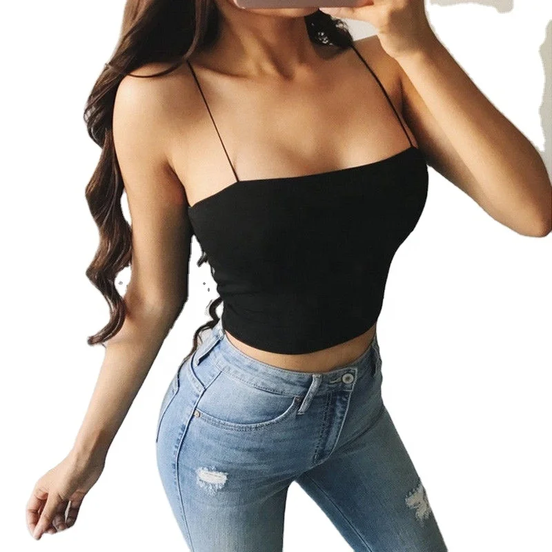 

2020 Fashion Womens Summer Camis Tanks Tops Sleeveless Seamless Bralette Tees Bandeau Bra Vest Crop Top, Six colors