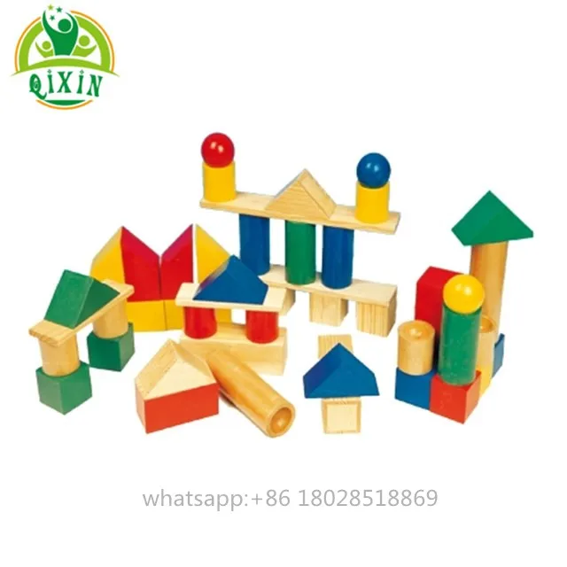 childrens wooden play blocks