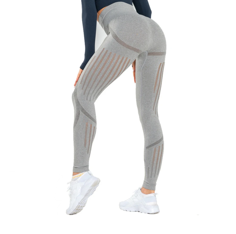 

2020 Spandex Mesh Yoga Leggings Compression Fitness Leggings, Black/blue/gray/yellow/pink/dark green