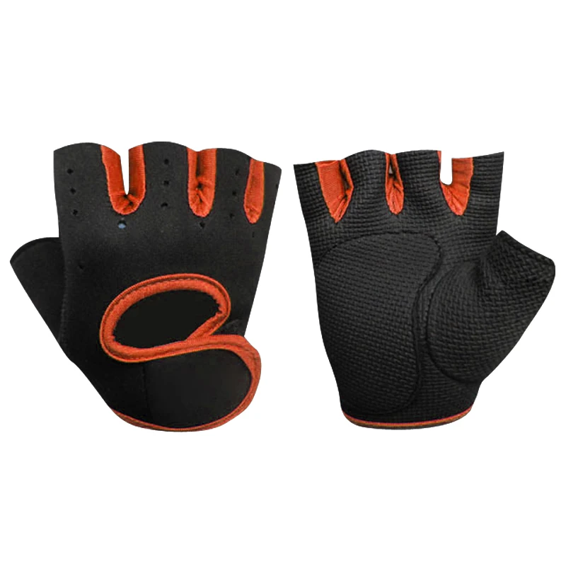 

Custom half finger fitness gym weightlifting finger less gym gloves wholesale price, Customized color