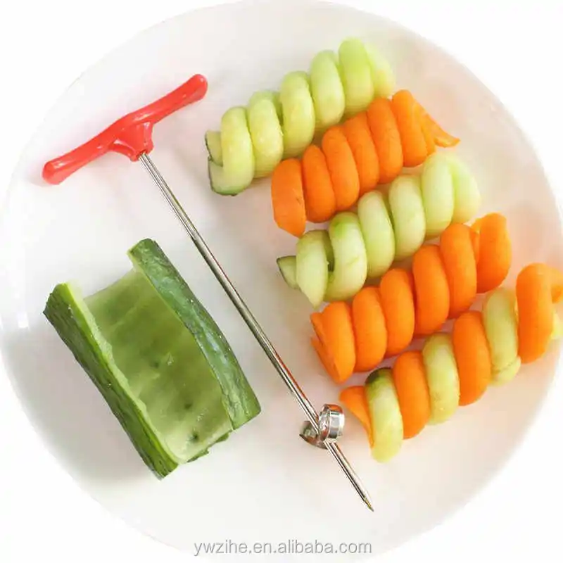 1PC Potato Spiral, Hand Cucumber Cutter, Carrot Spiral Slicer, Carrot  Spiralizer, Spiral Salad Chopper, Kitchen Gadgets, Kitchen Accessories,  Kitchen