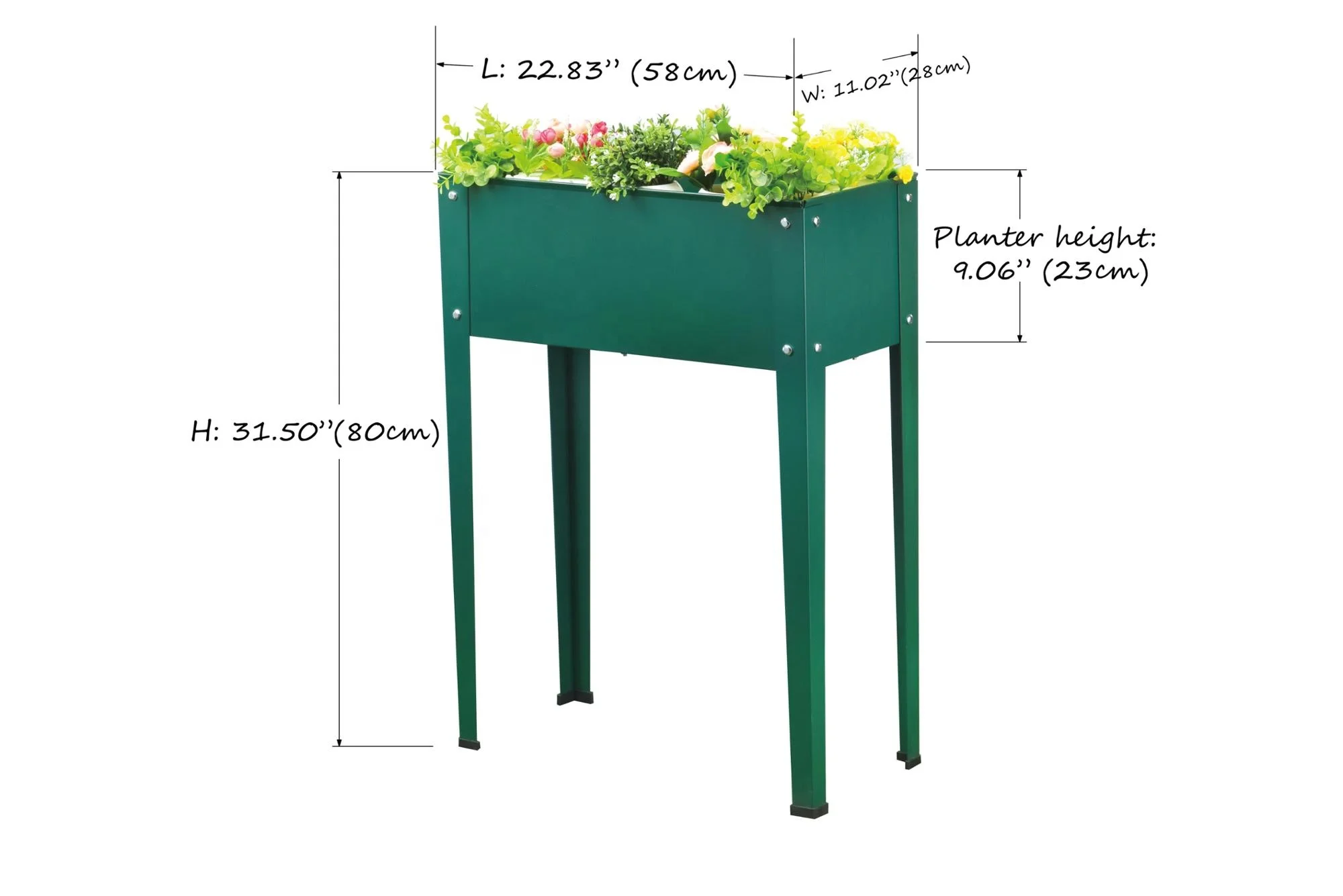 Hot Sale Metal Raised Garden Bed With Outdoor Raised Garden Planter Bed