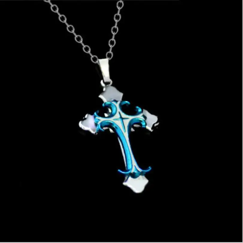 

Custom Mens Various Jewelry Metal Jesus Cross Pendant Christian Cross Necklace, 7 colour or customized color