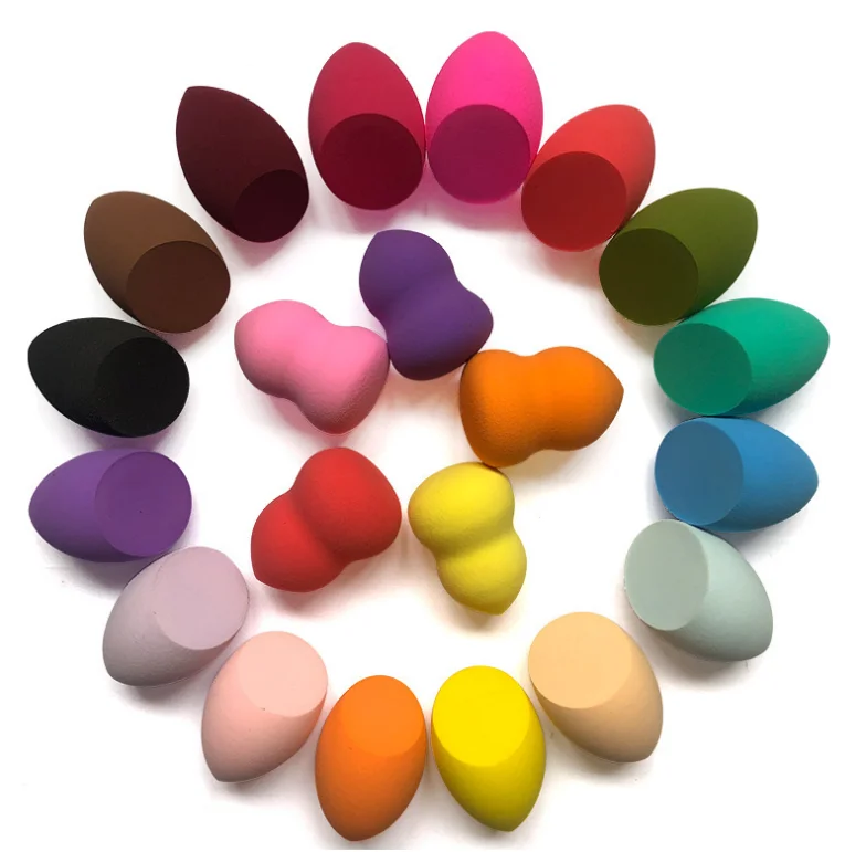 

Low MOQ Makeup Sponge Puff Wholesale Latex Free Beauty Egg Makeup Sponge Blender Beauty Makeup Diamant, Multiple colors