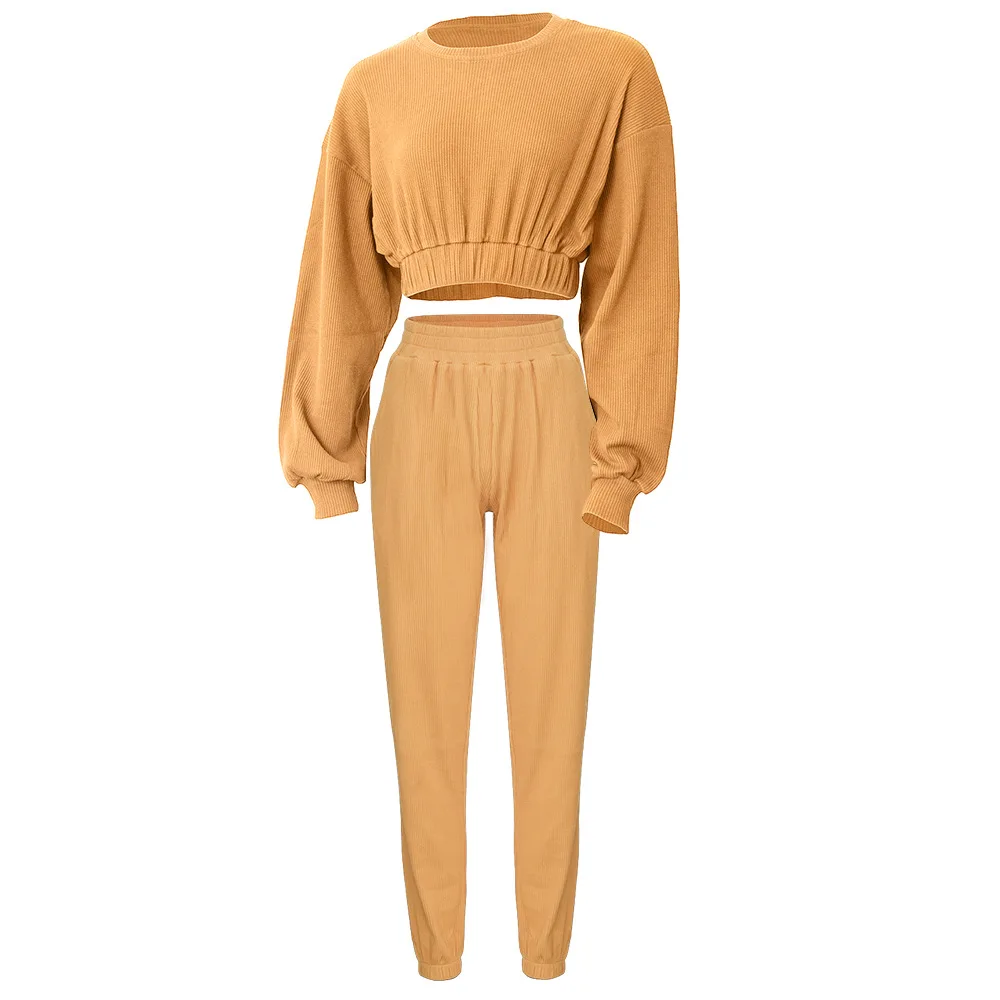 

Custom Logo Workout Yoga Suit Leisure Sport Solid Color Yoga Clothes Long Sleeve Yoga Set For Women, As the picture shows