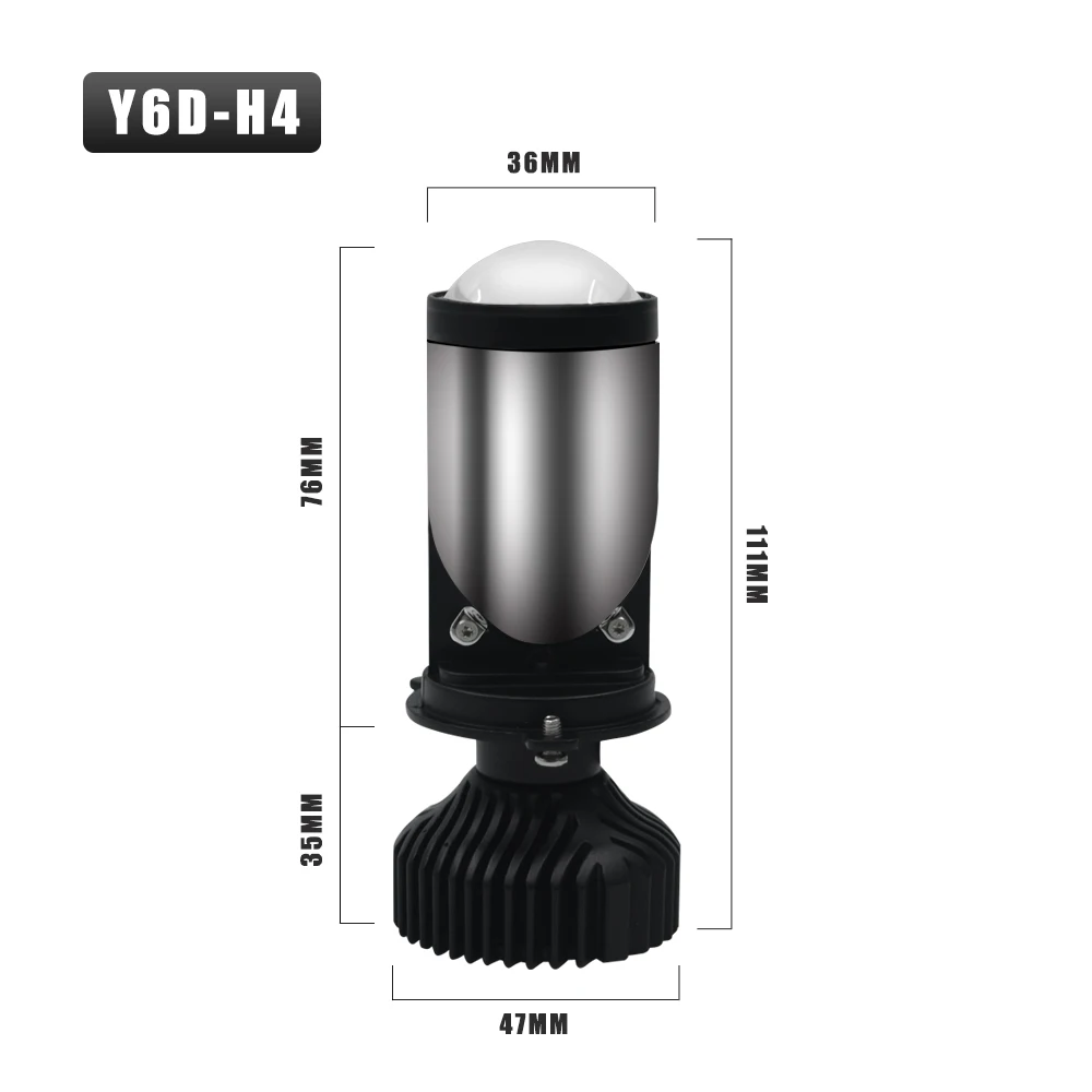 Infitary new design Y6D-H4 single/hi-lo beam car led headlight h1 h3 h4 h7 h11 9005 car bulbs