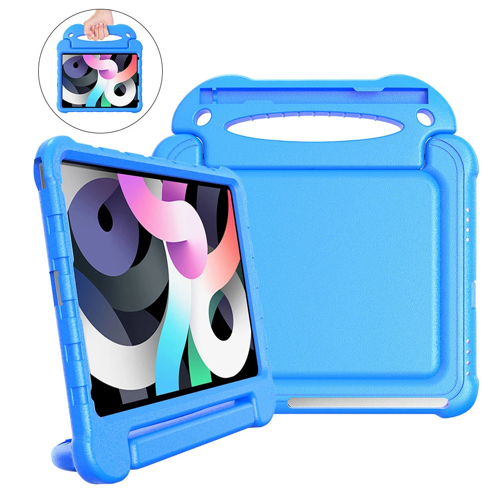 

Case For iPad Air 2020 10.9 inch, Laudtec Patent Shockproof EVA Kids Tablet Case With Handle and Stand Cover For iPad Air 4//, 4 colors