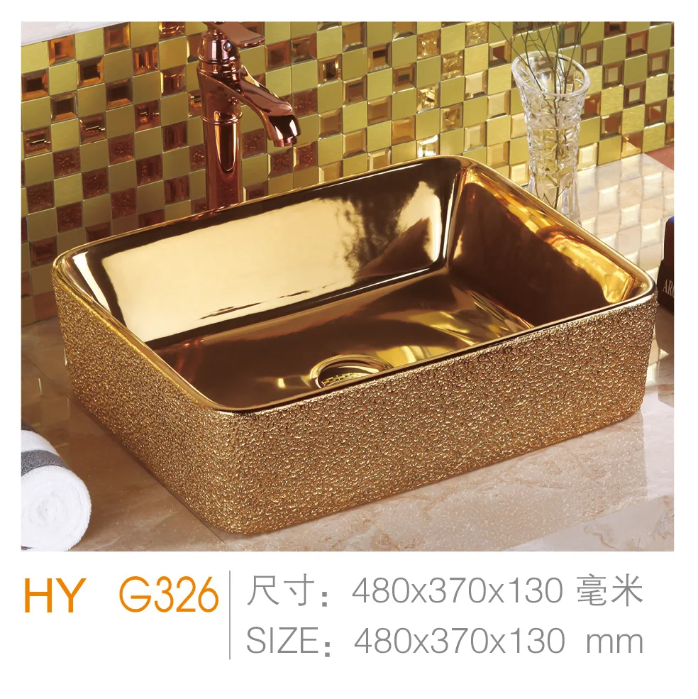 Luxury Bathroom Sink In Ceramic Material No Hole Wash Hand Basin