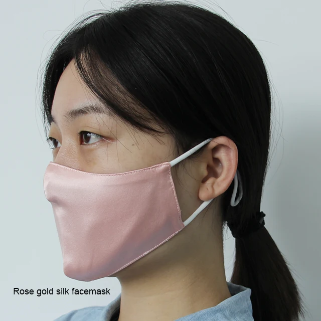 
BOOOGE Reversible Natural Pure Breathable Fabric Reusable Silk Mouth Muffle Cover 