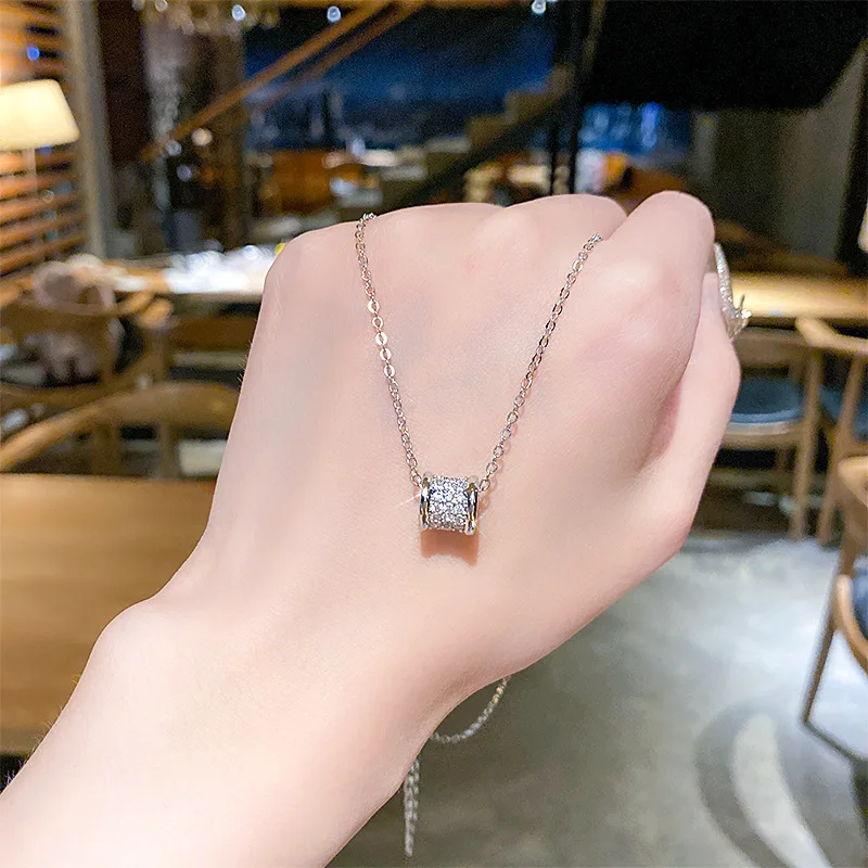 

Fashion 2021 trendy silver color statement jewelry necklace circle pendants stainless steel chain necklaces for ladies, Gold