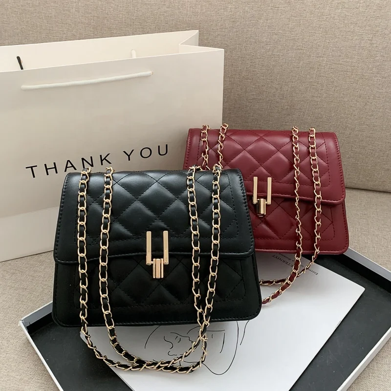 

Top Sale Korean Style Bags Elegant Lady Chain Purse Hand Bag For Lady, Customizable