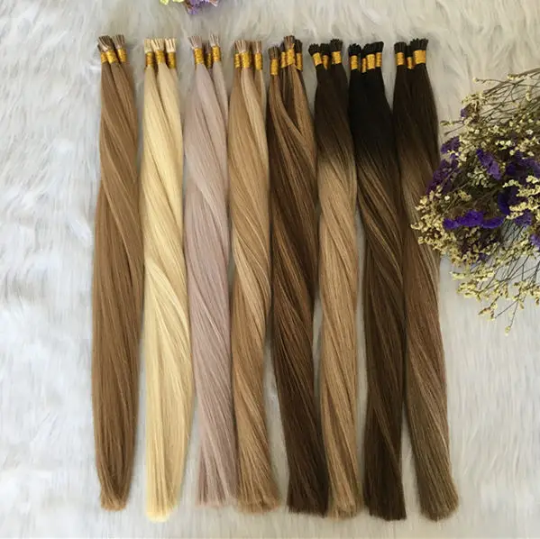 

Wholesale Double Drawn Remy Skin I Tip Hair Extensions Double Drawn 100% Human Hair I Tip #OmberT4/8/60 In Extensions