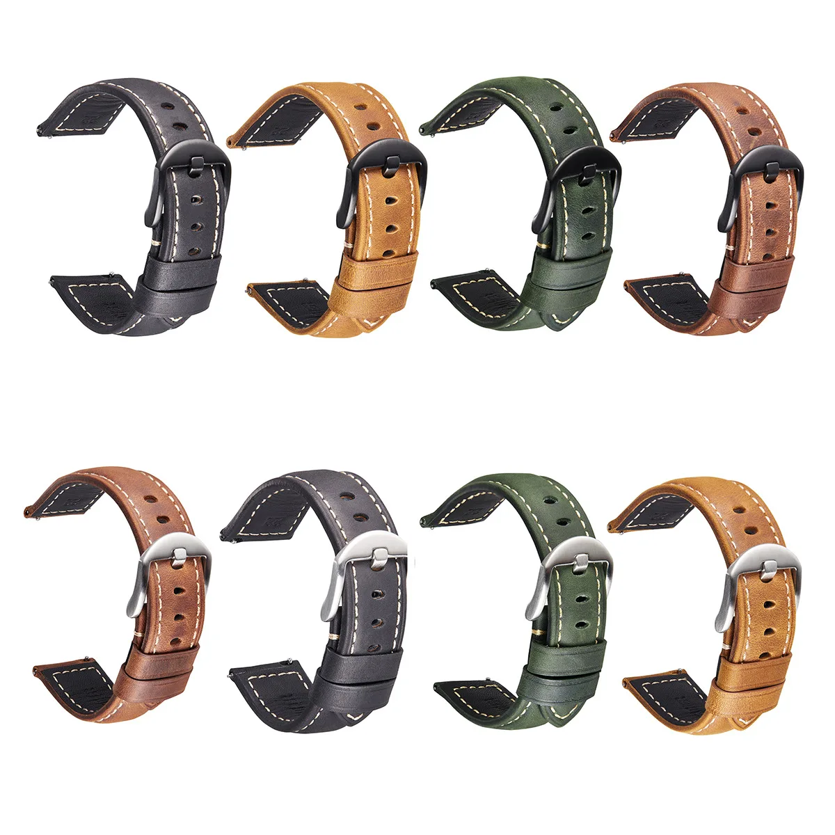 

Genuine Leather Watch Accessories Watch Strap 20mm 22mm 24mm 26mm Vintage Cow Leather Watch Band For Panerai Fossil Watchband