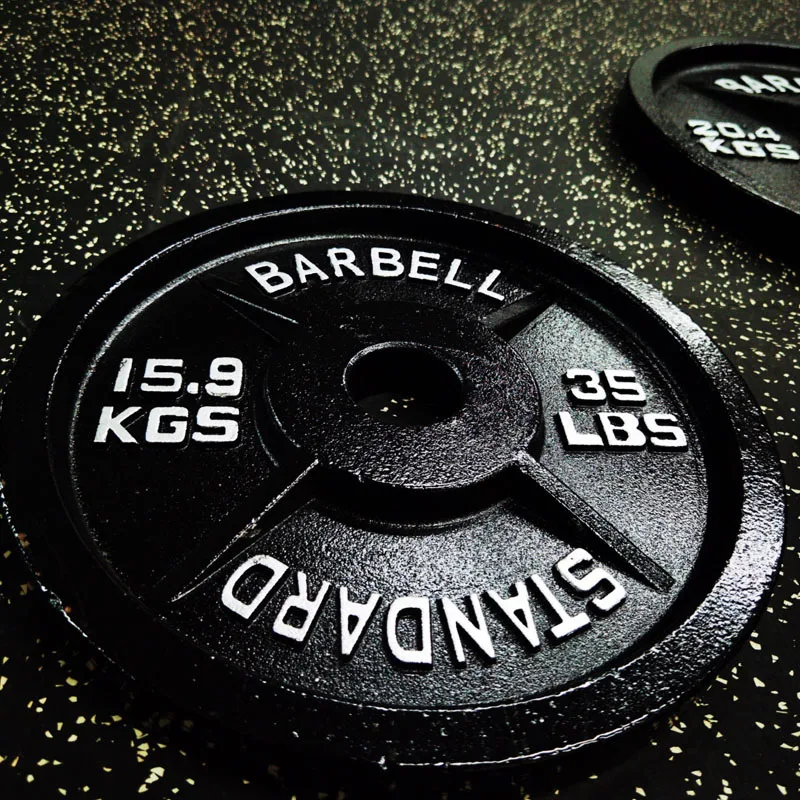 

Economic Fitness equipment Painted Cast Iron Weight Lifting Plates Bumper Plates