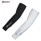 Darevie カスタムプロフェッショナル uv プロテクション spf 40 サイクリング armsleeves 通気性アイスシルクアームウォーマーサイクリングアームスリーブスポーツ