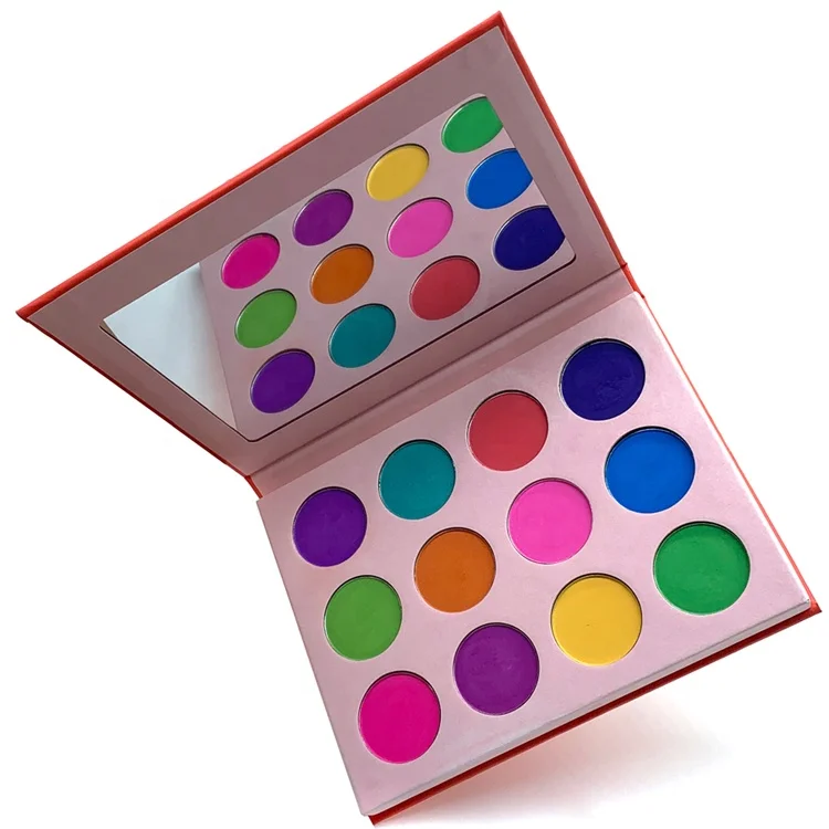 

diy 12 pan neon custom eyeshadow palette private label