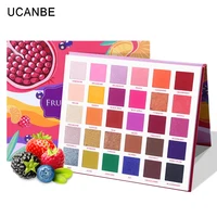 

UCANBE 30 Colors Fruit Pie Filling Eye Shadow Palette Makeup Kit Vibrant Bright Glitter Shimmer Matte Shades Pigment Eyeshadow