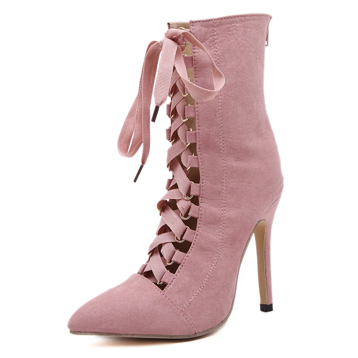 

New arrival roman gladiator hollowed out high heel sexy ladies boots